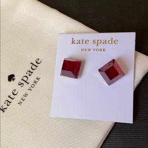Kate Spade Red Cube Earrings